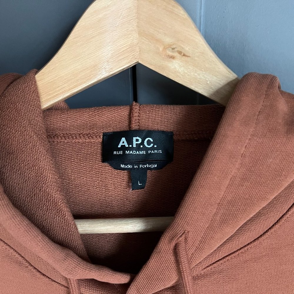 A.P.C. Organic Cotton-Jersey Hoodie.